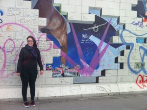 Me checking out The Wall on the Berlin Wall earlier this year.